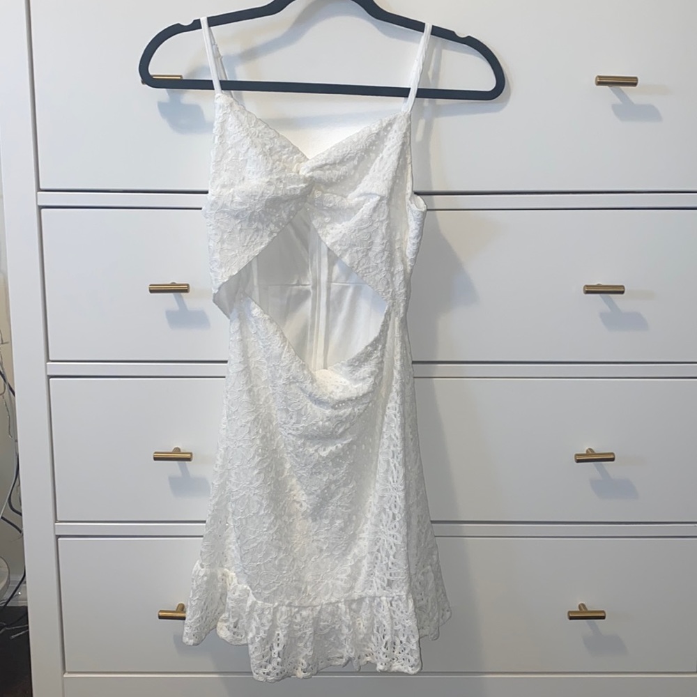 Small white cutout dress